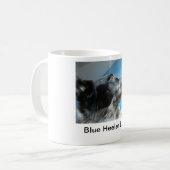 Blaues Heeler Kaffeetasse (Vorderseite Links)