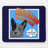 Blaues Heeler Mousepad (Vorne)