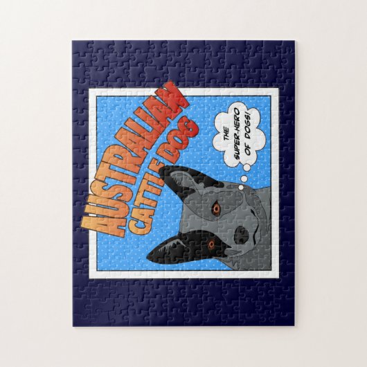 Blaues Heeler Puzzle (Vertikal)