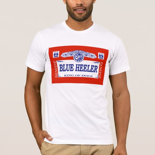 Blaues Heeler T-Shirt (Vorderseite)