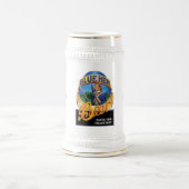 Blaues Henne-Bier 18oz Stein Bierglas (Mittel)