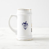 Blaues Henne-Bier 18oz Stein Bierglas (Links)