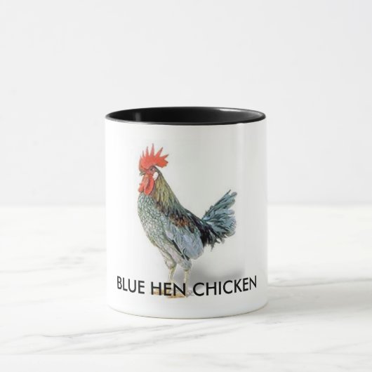 BLAUES HENNE-HUHN TASSE (Zentrum)