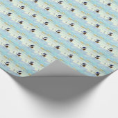 Blaues Herdmuster Thunder_Cove Geschenkpapier (Ecke)