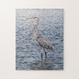 Blaues Heronwasser-Puzzle Puzzle