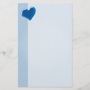 Blaues Herz  Cool Briefpapier