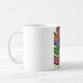 Blaues Herz des Liebebechers Kaffeetasse (Links)