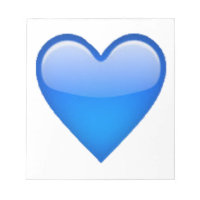 Blaues Herz - Emoji