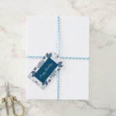 Blaues Herz Geschenkanhänger (Mit Garn)