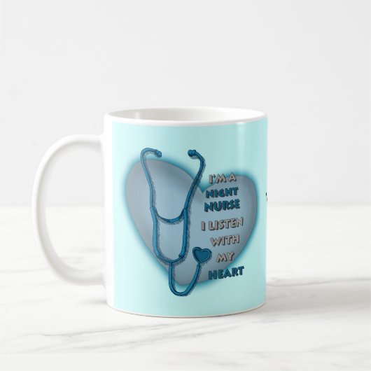 Blaues Herz Kaffeetasse (Links)