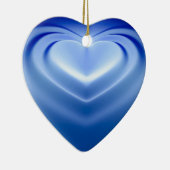 Blaues Herz Keramikornament (Rechts)
