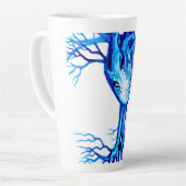Blaues Herz Milchtasse (Linke Ecke)