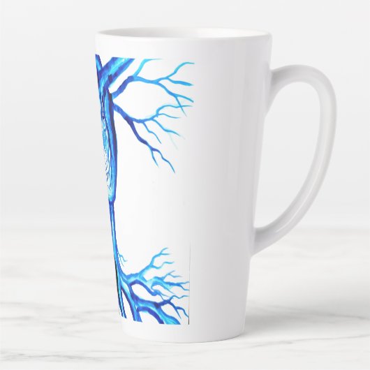 Blaues Herz Milchtasse (Rechts)