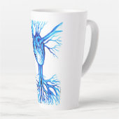 Blaues Herz Milchtasse (Rechte Ecke)