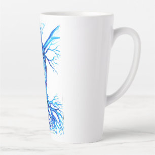 Blaues Herz Milchtasse