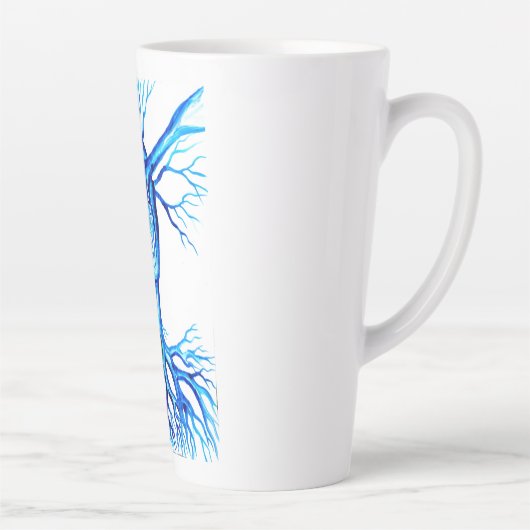 Blaues Herz Milchtasse (Rechts)