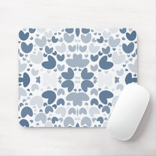 Blaues Herz Mousepad (Mit Mouse)