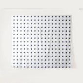 Blaues Herz Muster Wandteppich (Vorderseite (Horizontal))