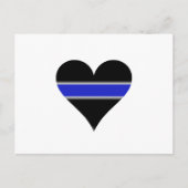 Blaues Herz Postkarte (Vorderseite)