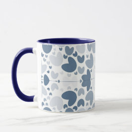 Blaues Herz Tasse