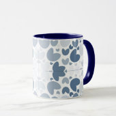Blaues Herz Tasse (VorderseiteRechts)