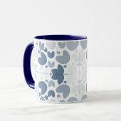 Blaues Herz Tasse (Vorderseite Links)