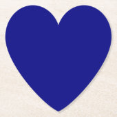 Blaues Herz Untersetzer (Vorderseite)