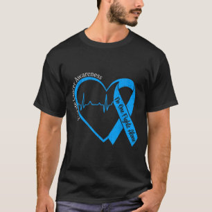 Blaues Herzband für Prostatakrebs-Bewusstsein T-Shirt