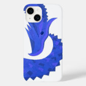 Blaues Herzdrachen in Weiß Case-Mate iPhone Hülle (Rückseite)