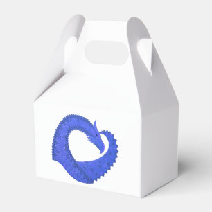 Blaues Herzdragon Geschenkschachtel