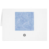 Blaues Herzmuster (Rückseite Horizontal)