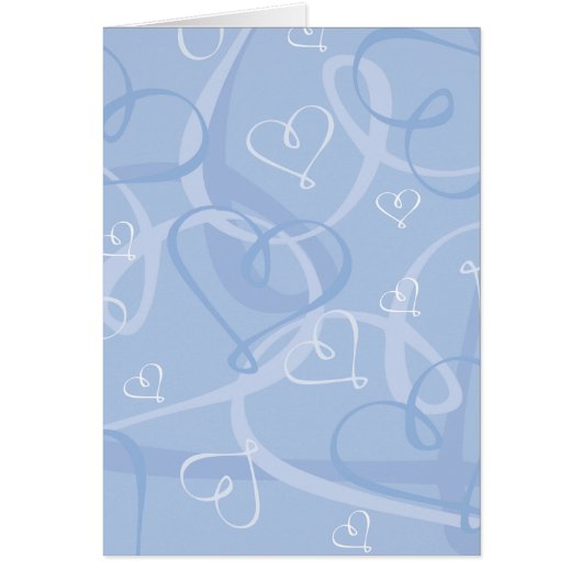 Blaues Herzmuster (Vorne)