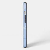 Blaues Herzmuster iPhone Hülle (Linke Seite)