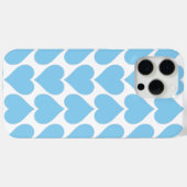 Blaues Herzmuster, Romantik, Liebe Case-Mate iPhone Hülle (Rückseite (Horizontal))
