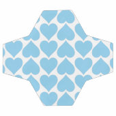 Blaues Herzmuster, Romantik, Liebe Fußball (Flach)