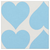 Blaues Herzmuster, Romantik, Liebe Stoff (Nahaufnahme)