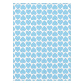 Blaues Herzmuster, Romantik, Liebe Tischdecke (Vorderseite)