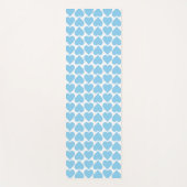 Blaues Herzmuster, Romantik, Liebe Yogamatte (Vorderseite)
