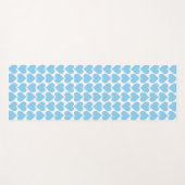 Blaues Herzmuster, Romantik, Liebe Yogamatte (Vorderseite (Horizontal))