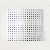 Blaues Herzmuster Wandteppich (Vorderseite (Horizontal))