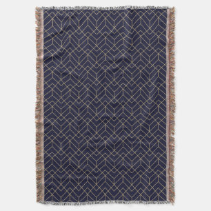 Blaues Hexagon-Muster Decke