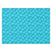 Blaues Hibiskus Tischdecke (Vorderseite (Horizontal))