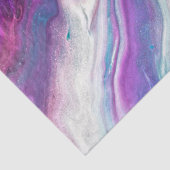 Blaues Himbeerpapier, abstraktes Gewebe Seidenpapier (Detail)