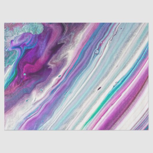 Blaues Himbeerpapier, abstraktes Gewebe Seidenpapier (Vorderseite)