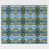 Blaues Himmel Geschenkpapier (Flach)