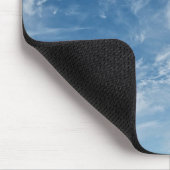 Blaues Himmelsgeplättetes blaues Muster Mousepad (Ecke)