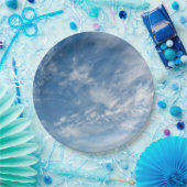 Blaues Himmelsgeplättetes blaues Muster Pappteller (Party)