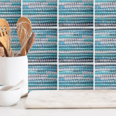 Blaues Himmelsmuster am Strand Fliese