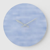 Blaues Himmelsmuster Große Wanduhr (Vorderseite)