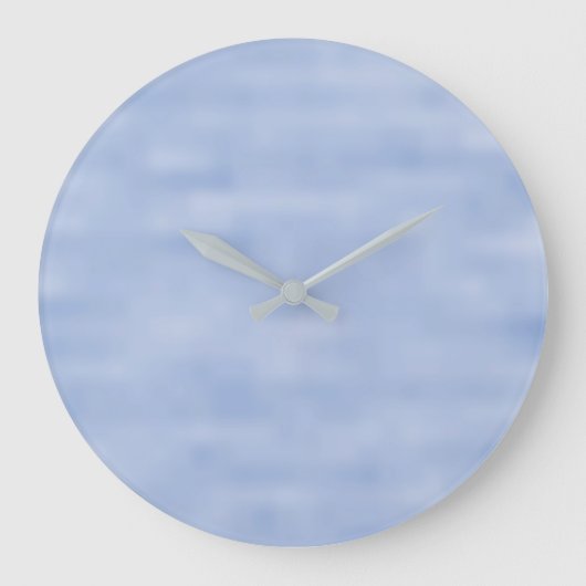 Blaues Himmelsmuster Große Wanduhr (Vorderseite)